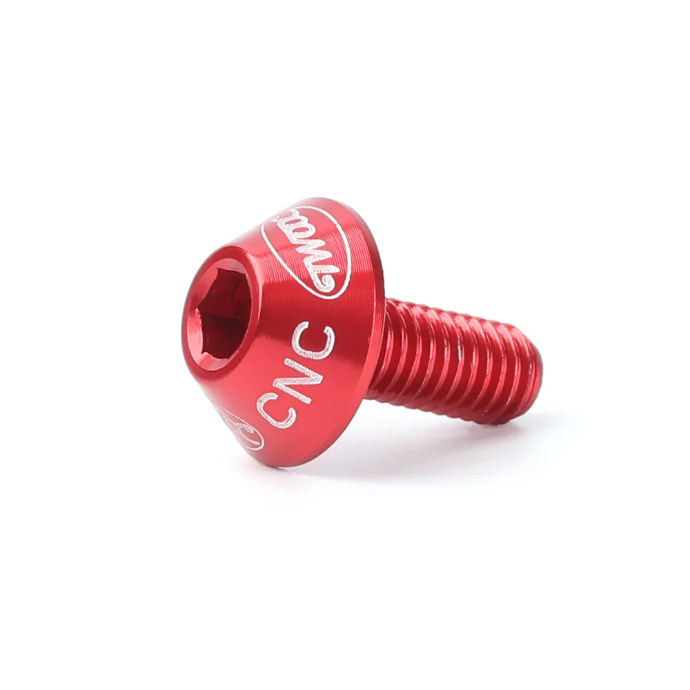 2 pçs durável liga de alumínio m5 * 12mm parafuso bicicleta garrafa de água gaiola titular parafusos para a bicicleta ciclismo acessórios