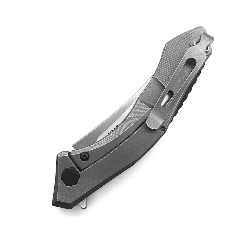 Titanium Alloy Stone Washed Pocket Clip for ZT 0460 ZT0462 ZT0609 ZT0022 ZT0223 Kershaw Launch 1