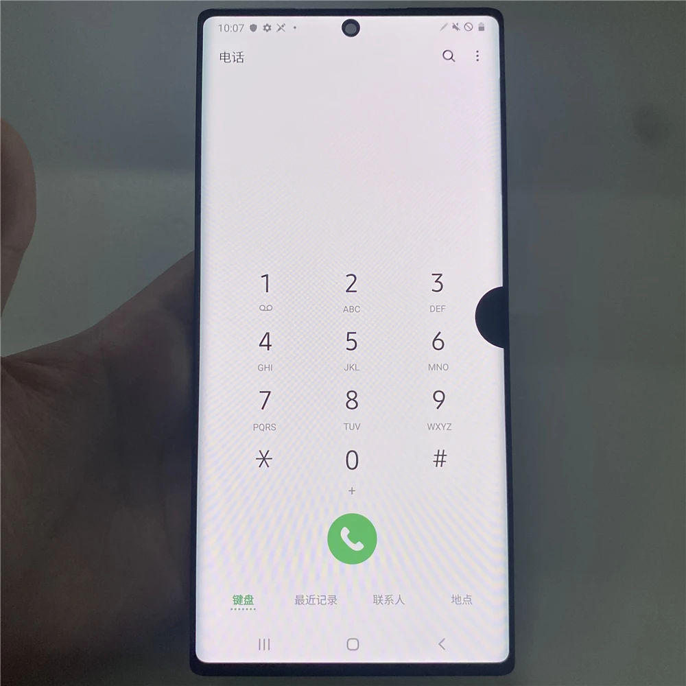 واحد بيع عيب نقطة خط LCD لسامسونج نوت 10 + LCD N975F نوت 10 زائد شاشة الكريستال السائل محول الأرقام بشاشة تعمل بلمس لا الإطار #3