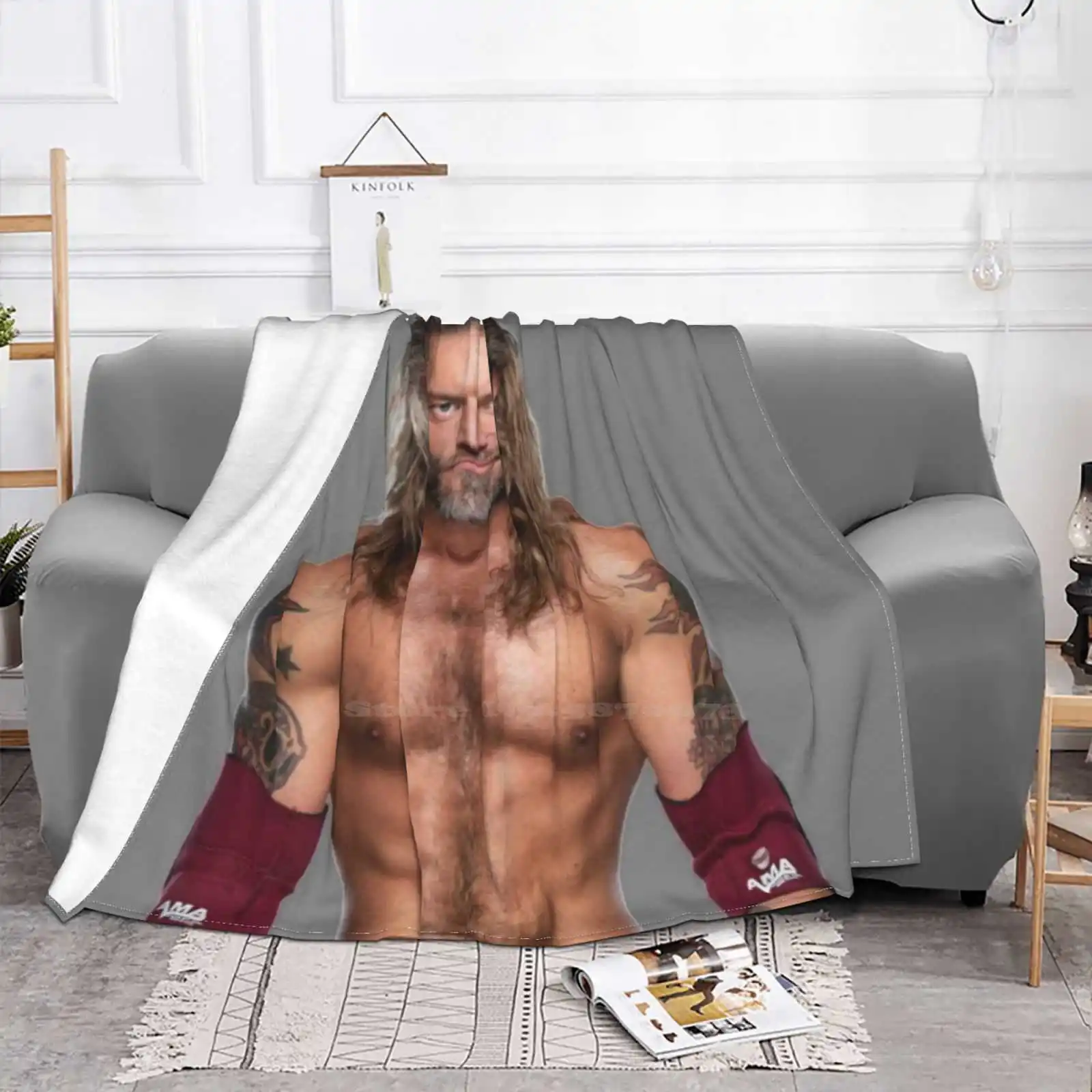 Cutout Latest Super Soft Warm Light Thin Blanket Orange Cassidy Freshly Squeezed Aew Wwf Wrestling Sports Best Friends