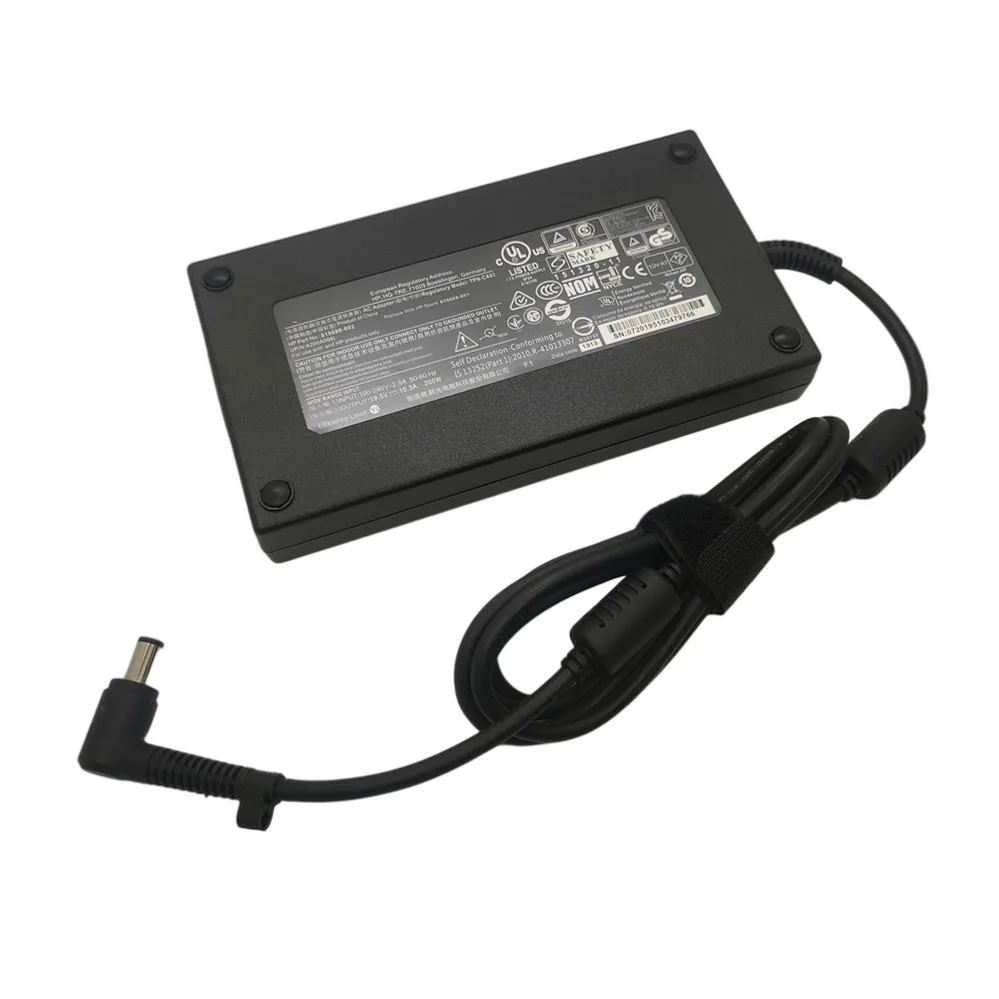 19.5V 10.3A 200W 7.4*5.0mm ładowarka do laptopa do HP 8740W 8760W 8770w ZBOOK 15G2 17G2 TPN-CA03 HSTNN-CA16/24 zasilacz do notebooka