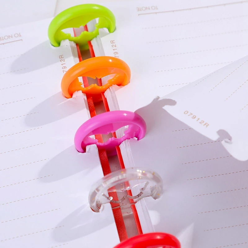 30/50/100 قطعة الصلبة فراشة سعيد مخطط القرص ل دفتر/مخطط 26 مللي متر Diy بها بنفسك فضفاض ليف الفطر الموثق سجل القصاصات الموثق خواتم