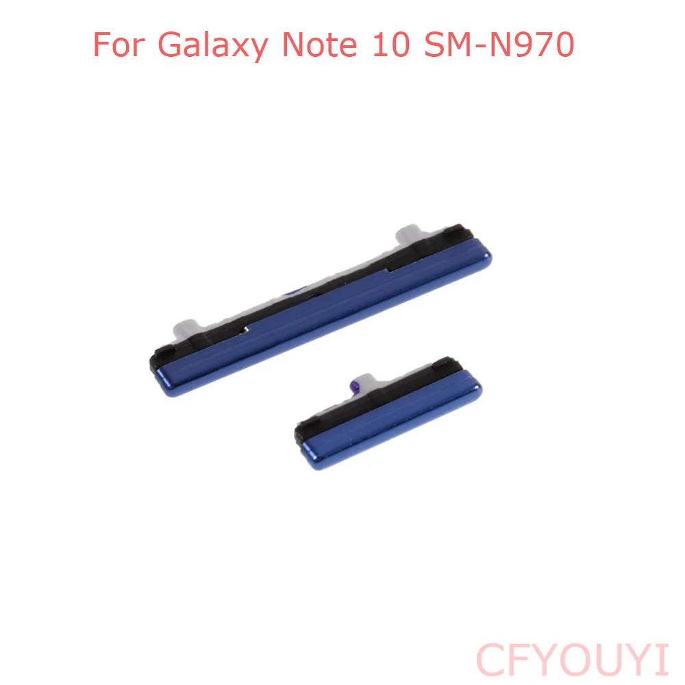 2Pcs/Set For Samsung Galaxy Note 10 N970 Side Key Power Button and Volume Buttons Replacement Part