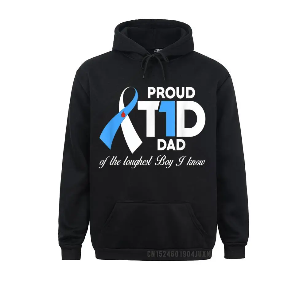 Mens Proud T1D Dad Of Son Diabetes Awareness Diabetic Gifts Manga Casual Hoodies For Men Sweatshirts Classic Hoods Hip Hop