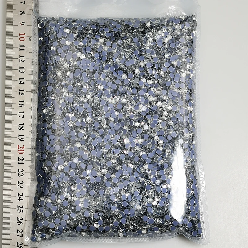 14400pcs/bag SS3-Ss20 Wholesale AB Crystals Hot Fix Glass Rhinestone Flatback Iron On Strass In Bulk Hotfix Crystal Stones