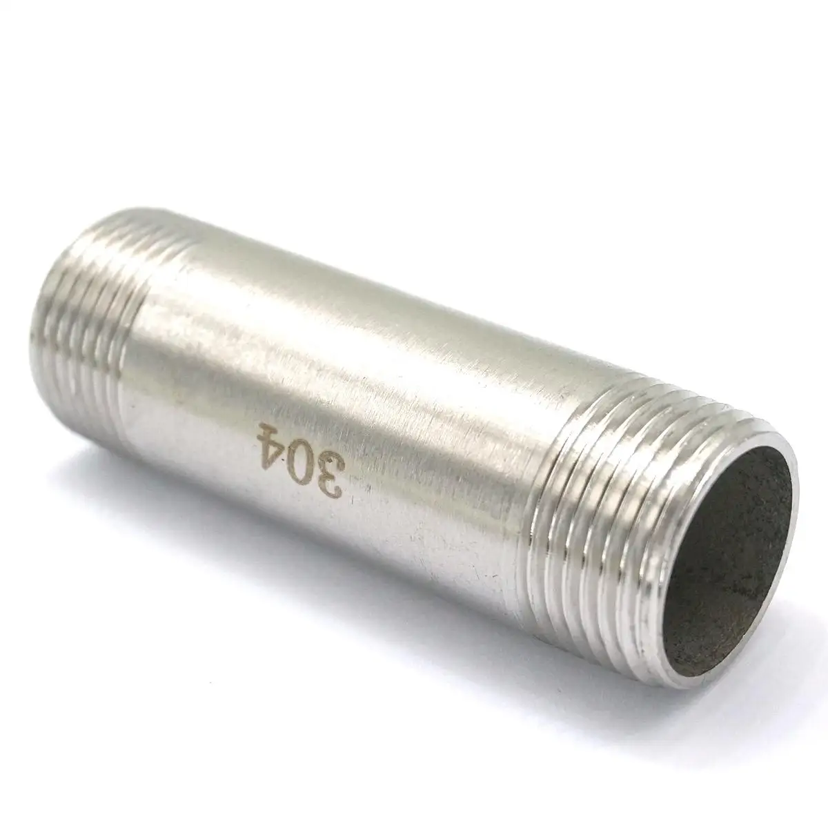 3/4 "Bsp Gelijk Buitendraad Lengte 75Mm 304 Rvs Lange Rechte Pijp Connector Adapter