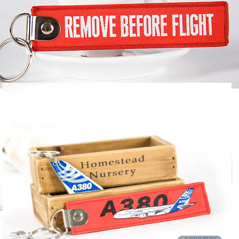 Airbus A320 A330 A340 A350 A380 aircraft tail Embroider Travel Luggage Bag Tag Best Gift for Flight Crew Aviation Keychain