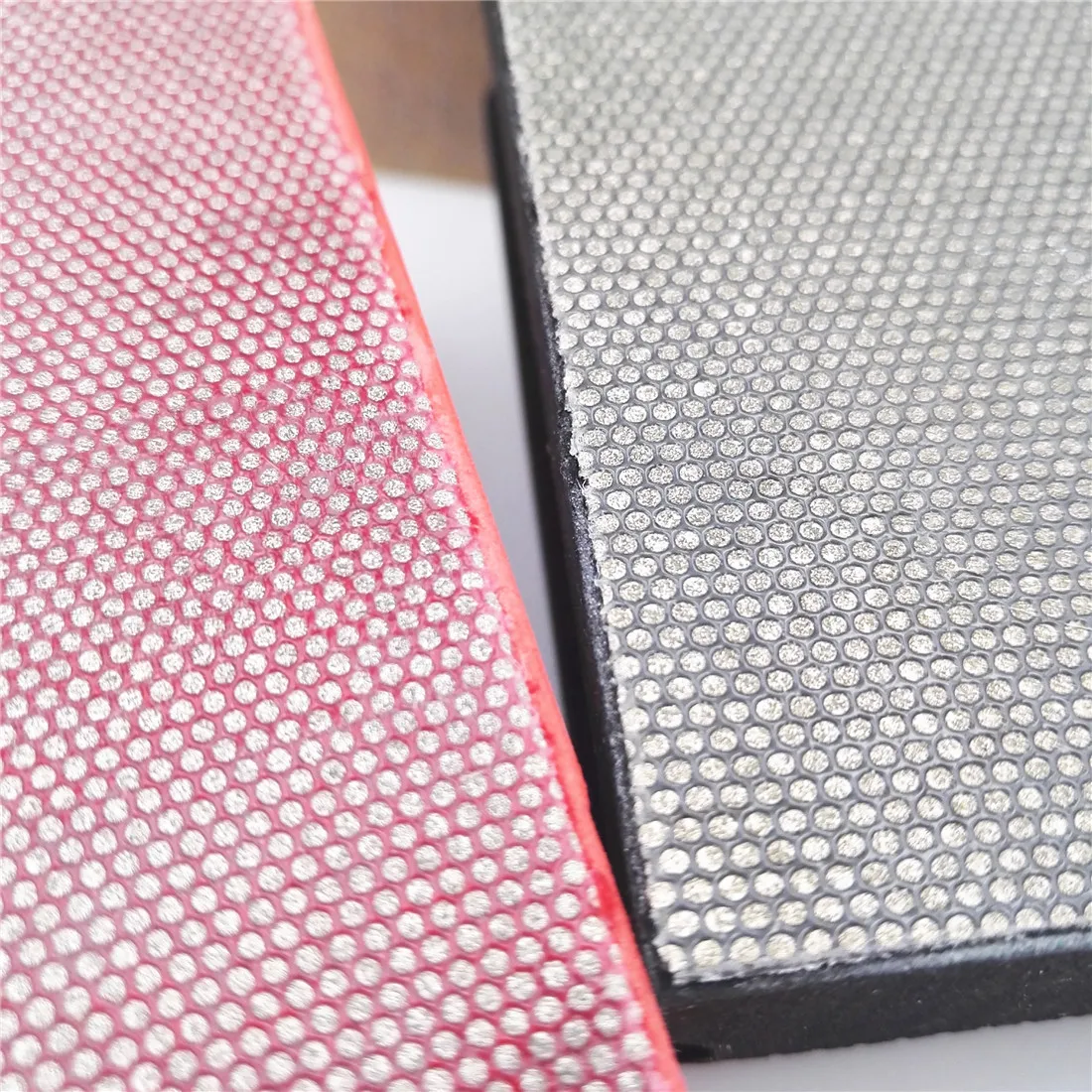 SHDIATOOL-almohadilla de pulido a mano de diamante galvanizado, almohadillas de mano con respaldo de espuma dura de 90x55mm para piedra de granito y mármol, 2 unidades