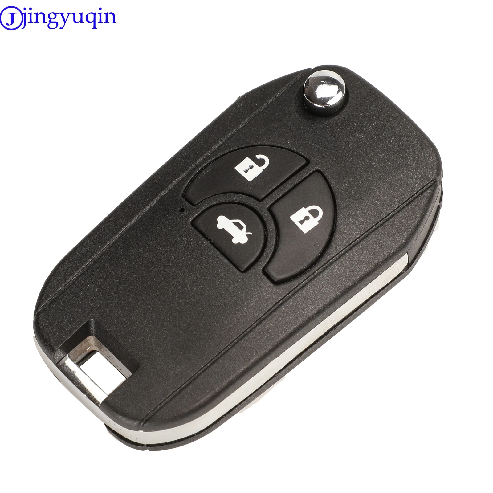 jingyuqin 2/3/4 Buttons For Nissan Altima Maxima Sentra Versa Uncut Blank Remote Flip Folding Car Key Shell Case Fob