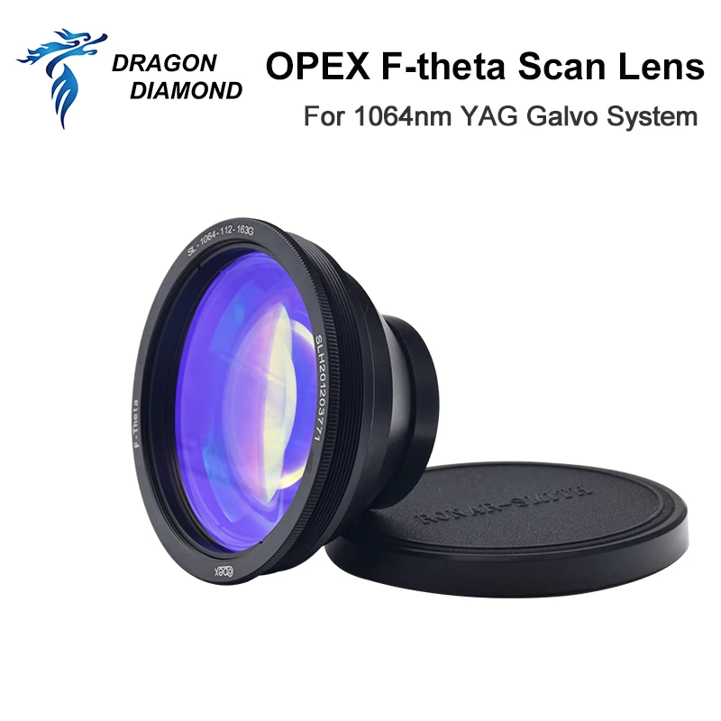 OPEX F-theta Field Scan Lens Fiber Laser Lens 70x70-300x300 F100-477mm For 1064nm YAG Optical Fiber Laser Marking Machine Parts