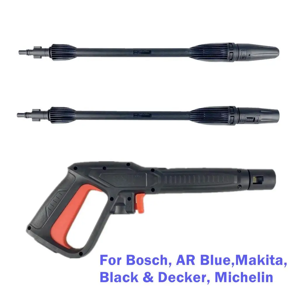 Car Washing Gun High Pressure Lance Wand With Jet & Turbo Sprayer Nozzle For Bosch AQT Aquatak AR Blue Black Decker