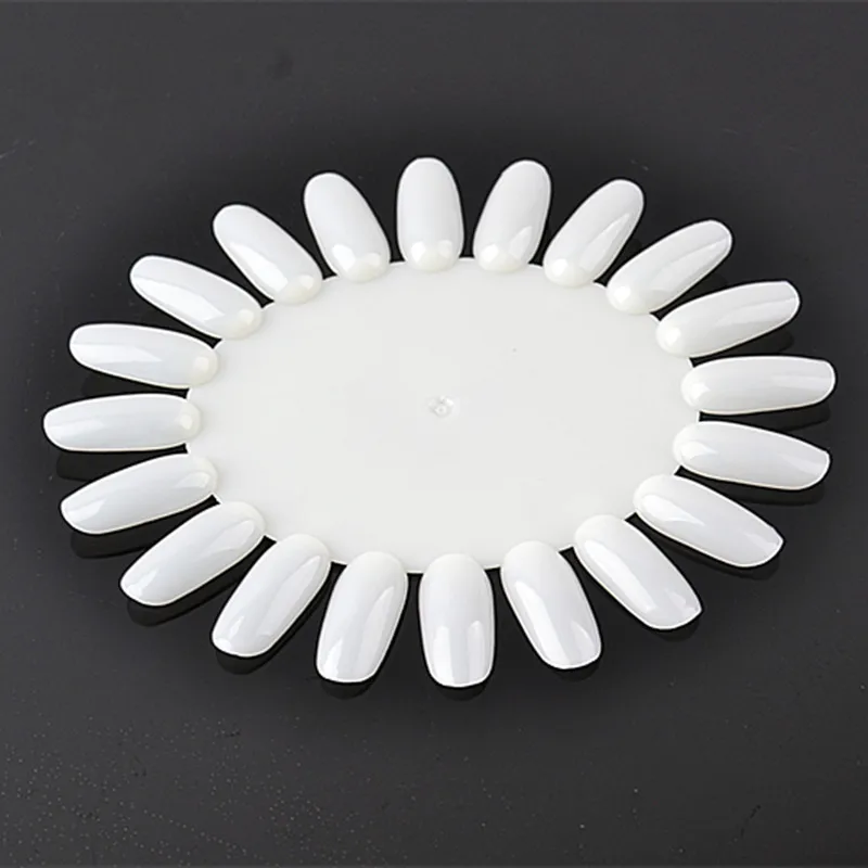 1PCS False Nail Art Nature Color Chart Tips Display Practice Wheel UV Gel Polish Board Tool Acrylic Manicure Nail Art Mold T0470