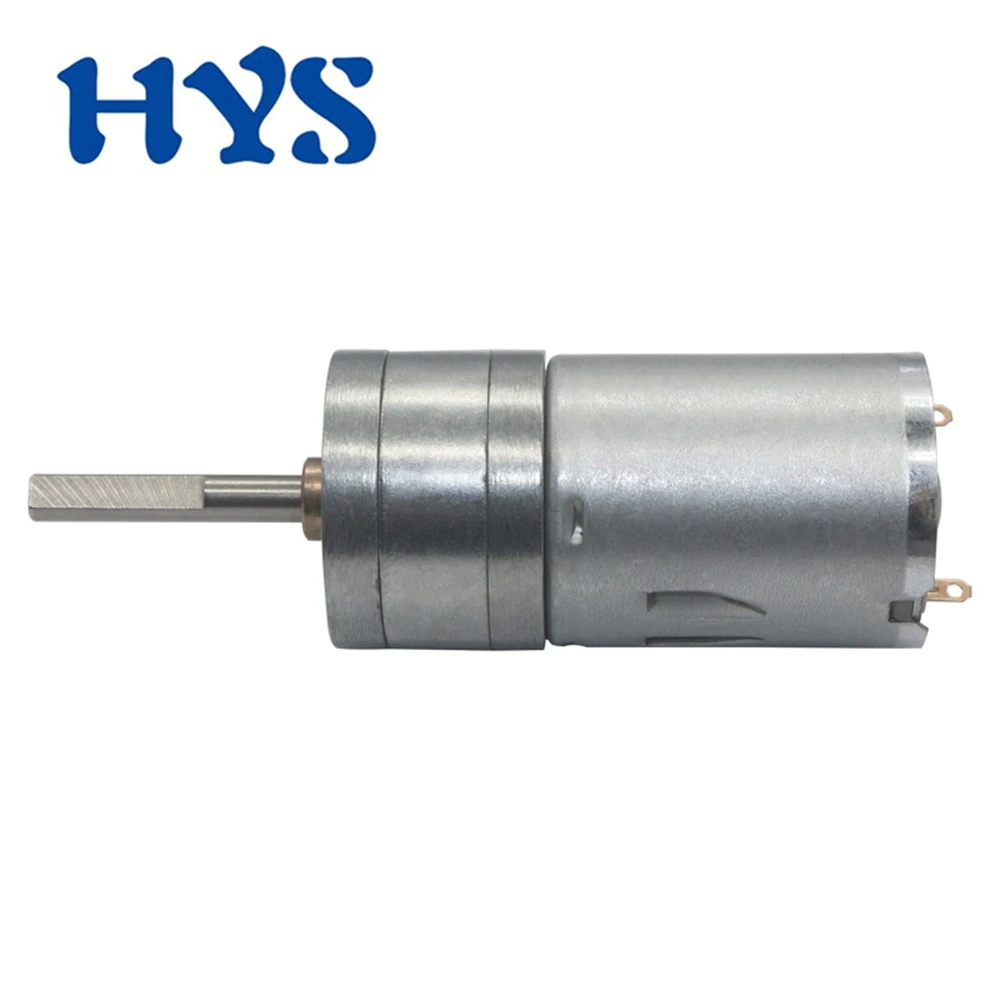 370 Gear Motor Shaft Length 25mm Electric DC 6V 12V 24V Reduction Speed 16rpm To 1360rpm PWM Reverse Metal DIY Engine JGA25-370