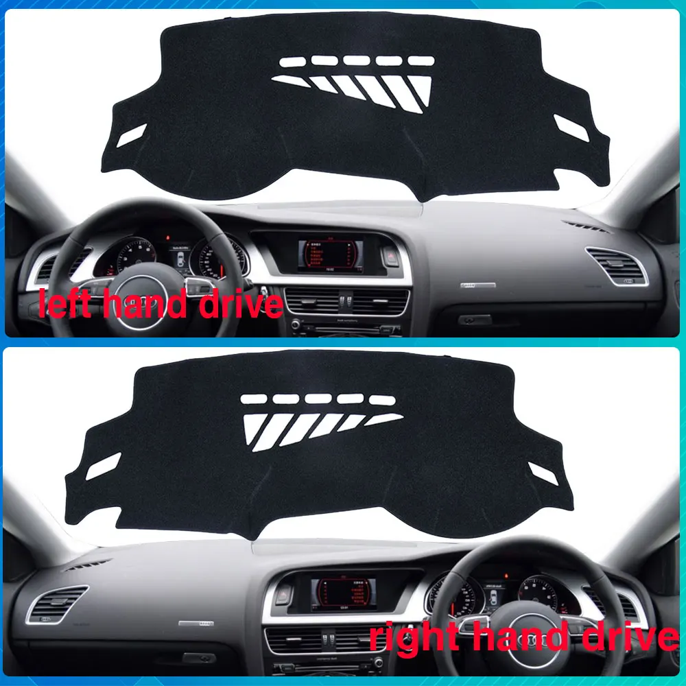for Audi A5 B8 2007~2016 Dashboard Rug Dash Mat Cover Protective Avoid Light Carpet 8T S-line 2009 S5 Car-Accessories-Stickers