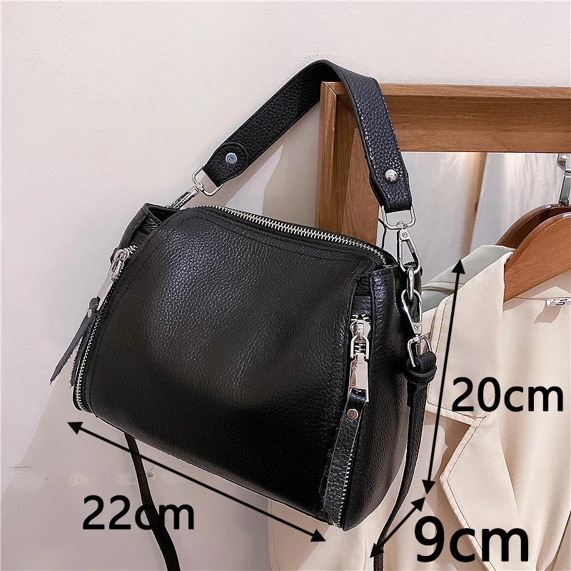 100% Genuine Leather Small Tote Ladies Hand Bags for Women 2024 Summer Style Designer Shoulder Messenger  Bag Clutch Purse Sac