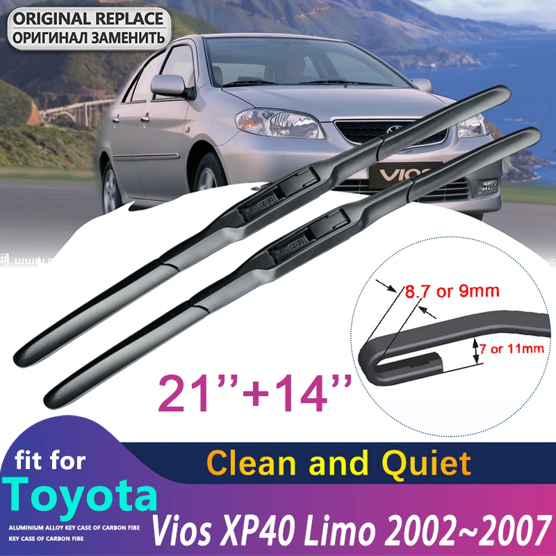 

Car Wiper Blade for Toyota Soluna Vios XP40 Limo 2002~2007 2003 2004 2005 2006 Windscreen Windshield Wipers Car Accessories