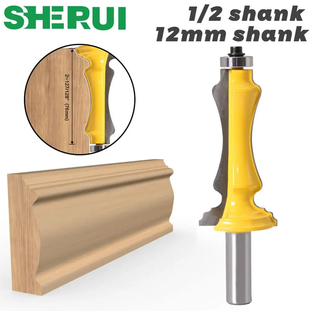 SHERUI 1 Cửa Và Cửa Sổ Vỏ Router Bit - 1/2 "12MmShank Dòng Dao Cửa Dao Gỗ Cắt tenon Cắt Cho Woodworkin