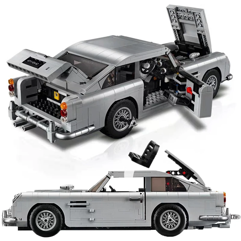 Movie Jameses Building Blocks Bonded Bricks Toys Martined DB Kids 5 Gift for Adult 10281 Astones Classic Cars 1295pcs