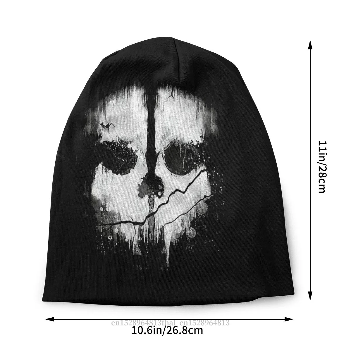 Bonnet Hats COD Men Women's Skullies Beanies Hat Ghost Skull Winter Warm Cap Street Caps