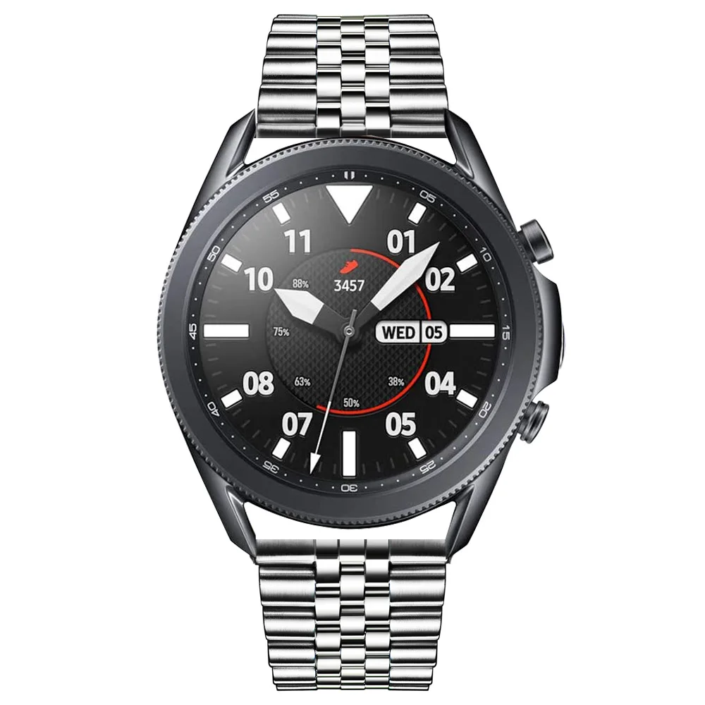 22mm 20mm Band for Samsung Galaxy Watch 3 41 45mm Gear s3 Stainless Steel Strap 46mm 42mm for Amazift GTS Metal Wrist Bracelet image 2