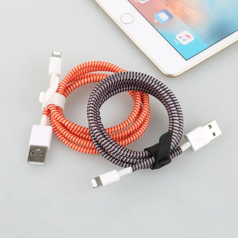 1.5m Cable Protector Winder For USB iPhone Charging Data Cable Wire Protection Cover Protect,Data Cord Protector Cable Organizer