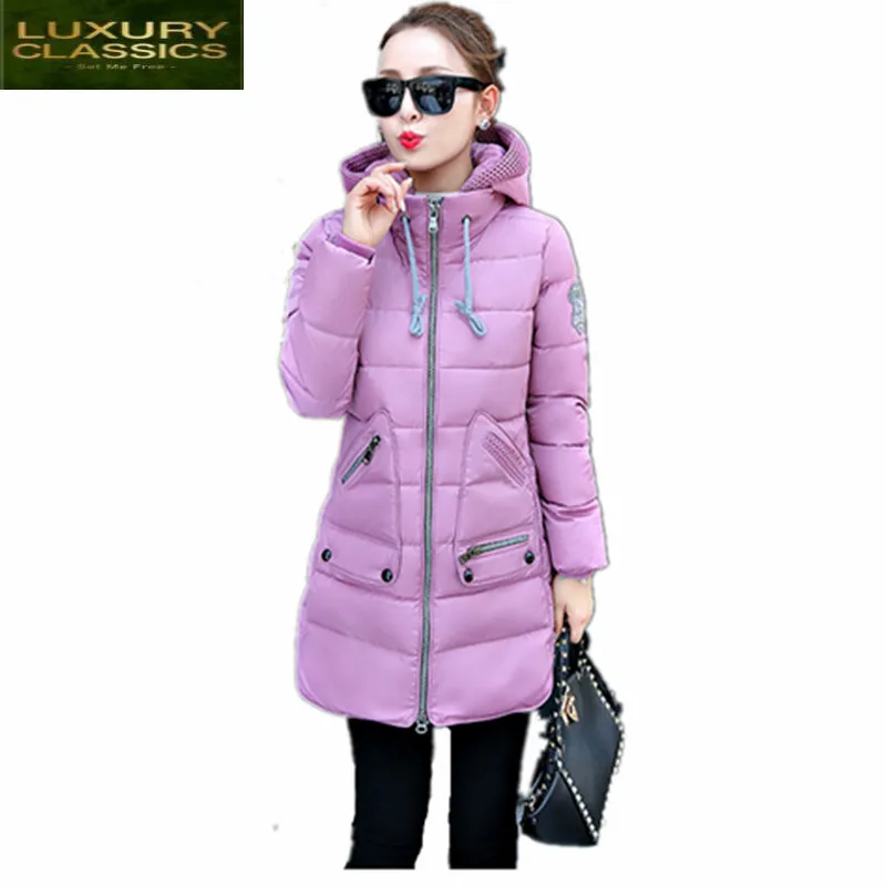 

Women High Quality Winter Jacket Warm Slim Female Parka Plus Size 5XL 6XL 7XL Overcoat Jaqueta Feminina Inverno CJ299