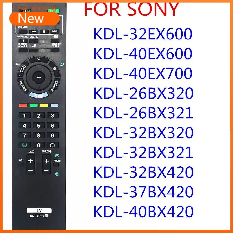 

New Remote Control RM-GD014 For SONY RM-GD005 KDL-52Z5500 BRAVIA LCD TV KDL-46Z4500 55Z4500 46EX500 KDL-26BX320 Fernbedienung