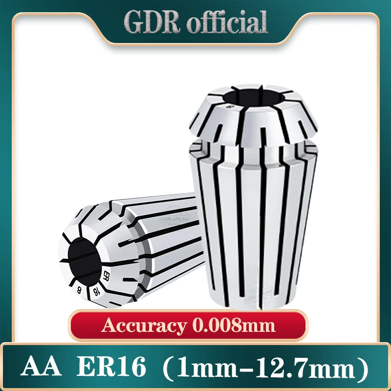 GDR ER16 chuck Collet 1mm-12mm AA 0.008 ER Collet Chuck set Tool Holder Collet ER16 Collet Chuck Set bracket tool Tool Holder