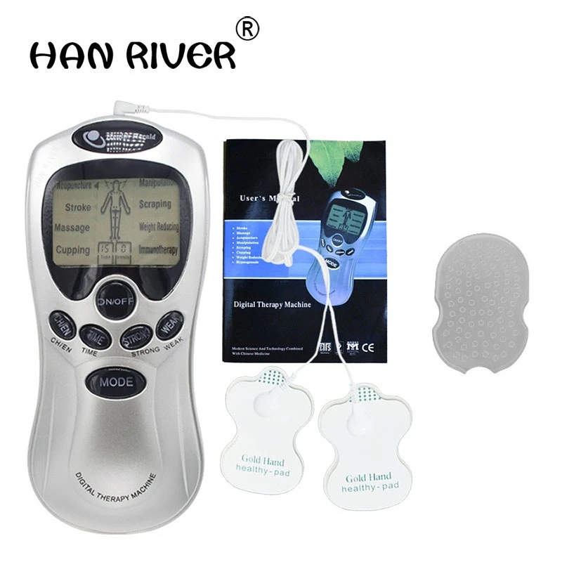 4 in 1 Body Healthy Care Digital Meridian Tens Therapy Massager Machine Relax Muscle Pain Relief Acupuncture Therapy High Qualit