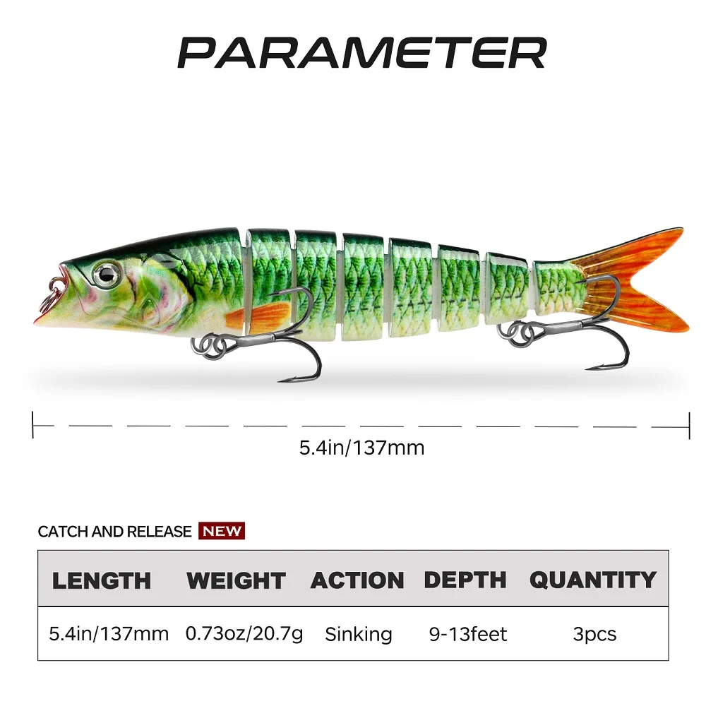 Hunthouse Swimbait Fishing Lure Sinking Wobblers Crankbait Predator Gear Hard Bait 137mm Saltwater Seabass For Pike Fish Tackle