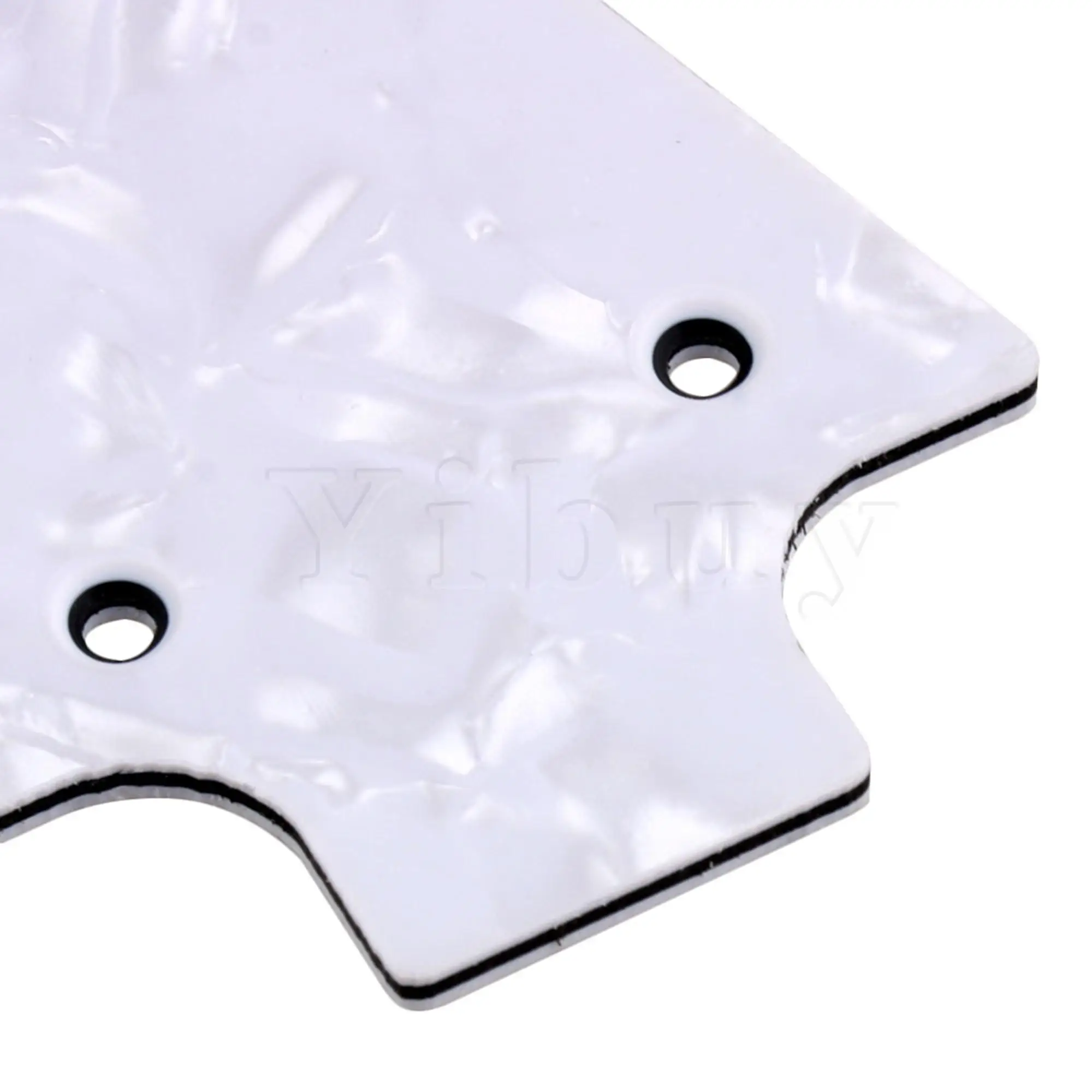 Yibuy White Pearl Guitar Truss Rod Cover Plate