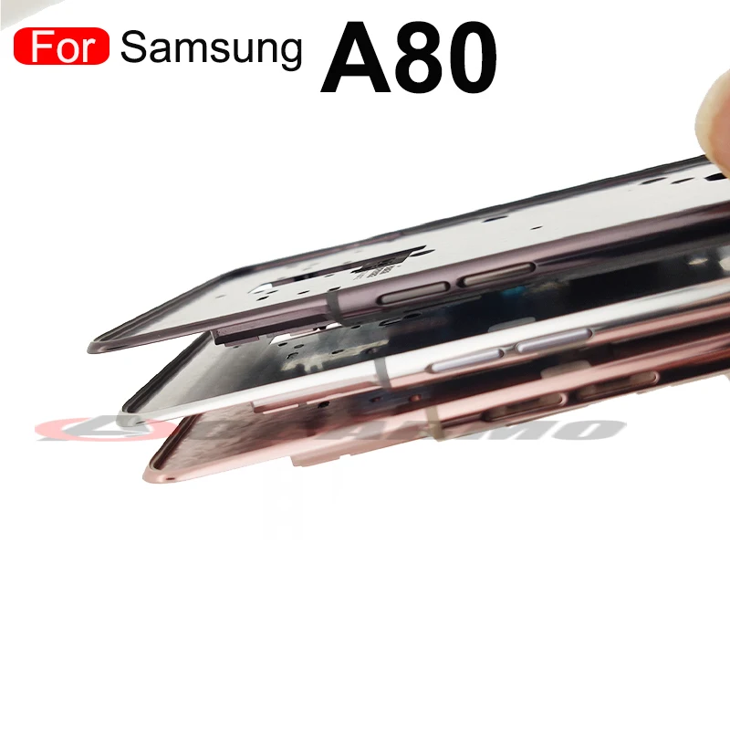 For Samsung Galaxy A80 805F Middle Frame Top Frame Front Panel Bezel Housing Bezel Replacement Repair Parts