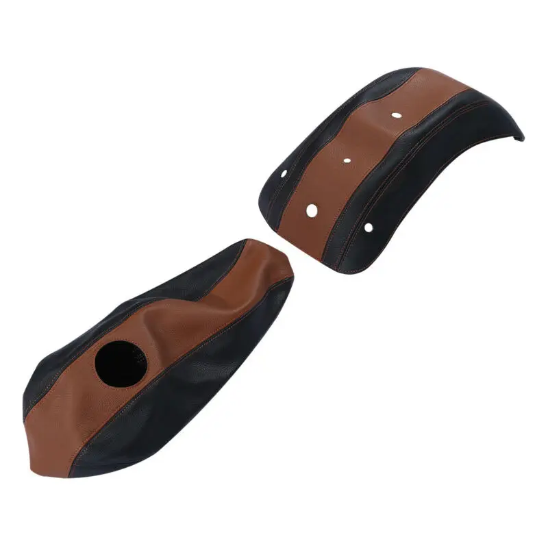 

Motorcycle Leather Gas Tank Cover Rear Fender Protector For Harley Sportster Iron 883 1200