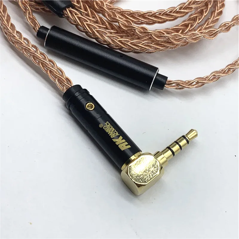 7n Kawat Tembaga Kristal Tunggal Kawat Earphone Diy Tembaga Murni dengan Mikrofon MMCX 0.78MM A2DC IE80 IM50 IE400