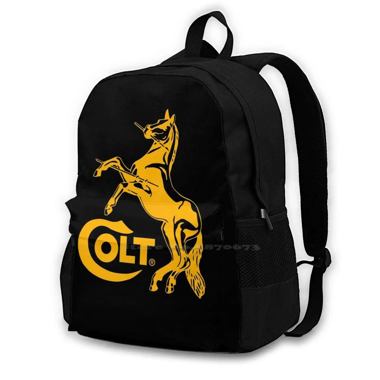 Ngeronto 3d Print Design Backpack Casual Bag Colts Manufacturing Company Business Operation Colt Manufacturing Colts