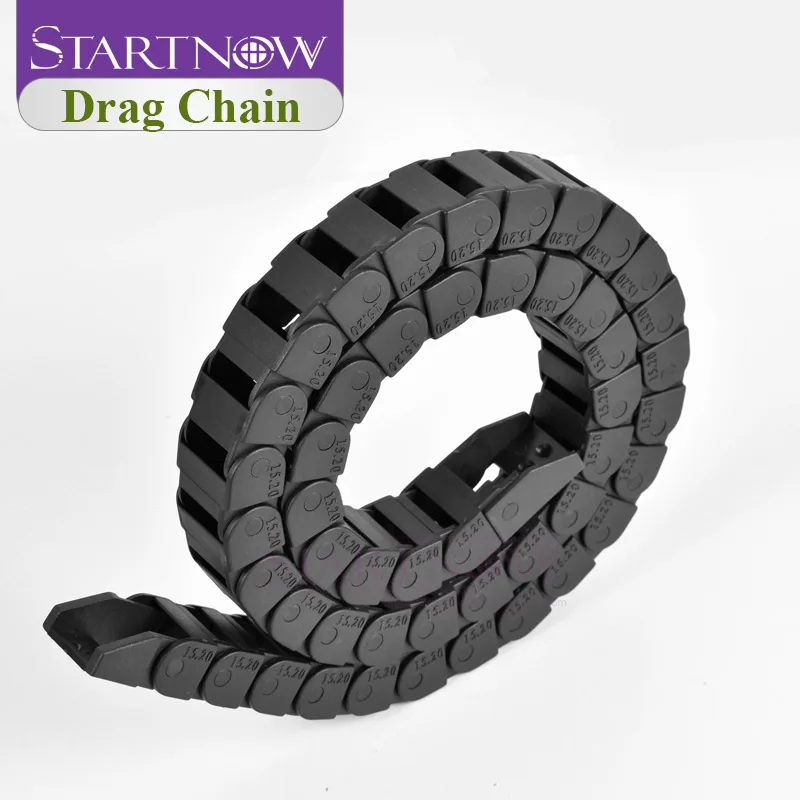 Startnow Plastic Drag Chains Wire Carrier With End Connectors Bridge Transmission Cable Chain CNC Router Laser Machine Towline