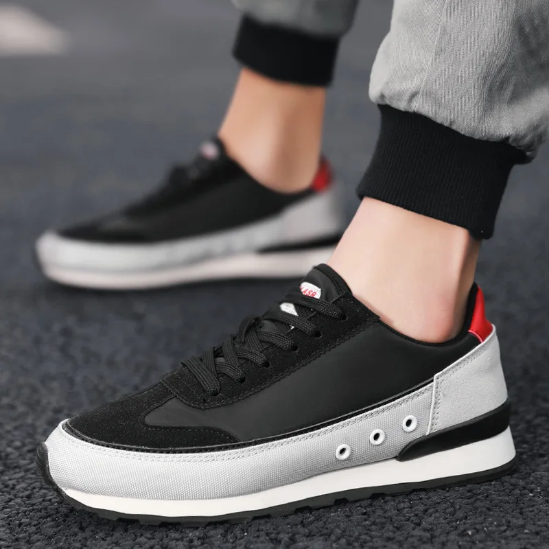 

Pop Nice Sneakers Men Casual Shoes Breathable Cloth Male Footwear Thick Sole Cool Young Man Street Shoes Nice