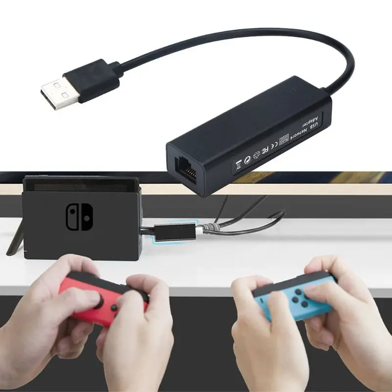 2022 New 100Mbps USB 3.0 Ethernet Network Card for nintendo switch/ For Wii/For WiiU Lan Connection Adapter