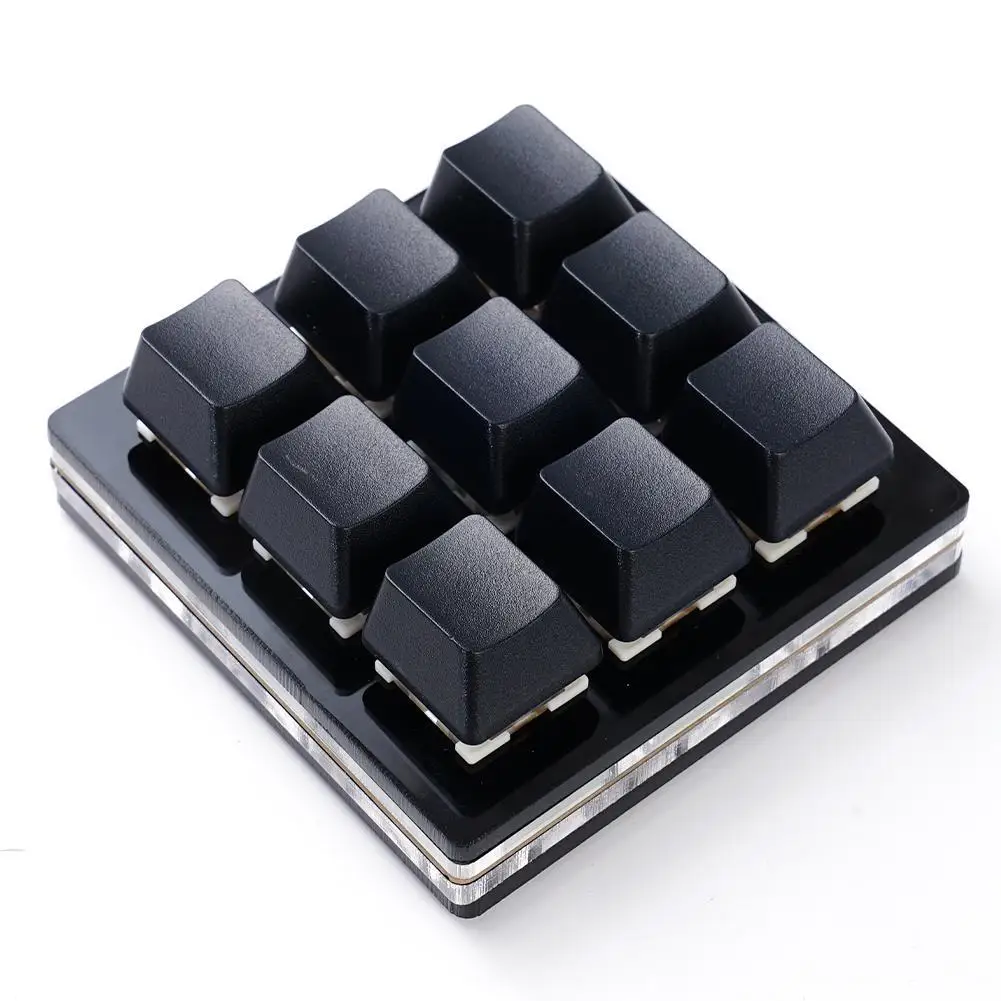 2/3/4/6/7/8/9/16ปุ่มสีดำ Mini Keypad Numpad แป้นพิมพ์ OSU Gaming การเขียนโปรแกรมที่กำหนดเองแป้นพิมพ์คีย์บอร์ดสำหรับ Photoshop