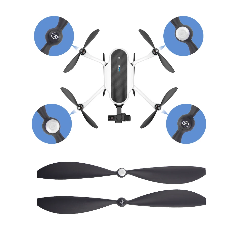 4/8pcs Quick Release ใบพัด Props สําหรับ GoPro Karma Drone Self Locking ใบมีดใบพัดใบพัด CW CCW อุปกรณ์เสริม