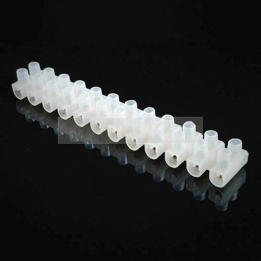 electric connector strip Wire connector Barrier Electirc Strip Block Terminal Plastic Screw terminal block connector