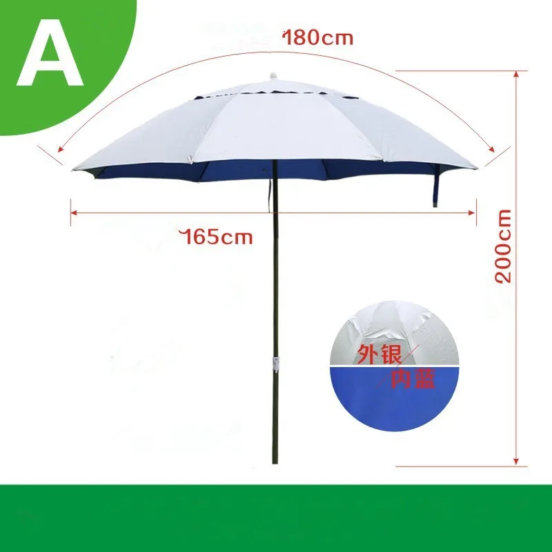 1.8m Outdoor Fishing Camping składany wodoodporny parasol przeciwsłoneczny z filtrem przeciwsłonecznym odpoczynek na plaży wędkarstwo uniwersalny