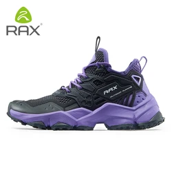 RAX – chaussures de course légères et respirantes pour hommes et femmes, baskets de Sport en plein Air, semelle extérieure antidérapante en caoutchouc naturel, avec maille d'air