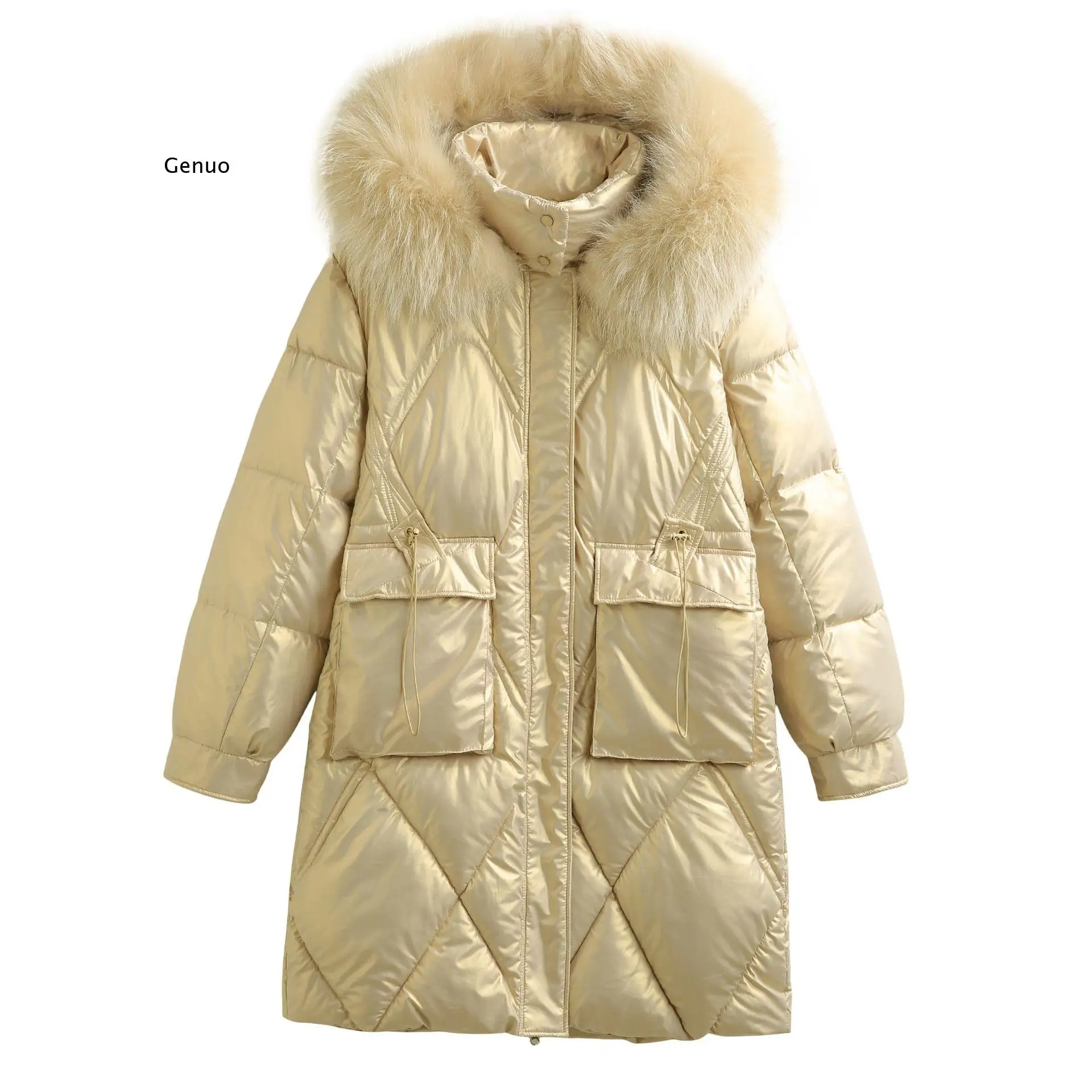 

Autumn Winter Jacket Women Parka Warm Thick Long Down Cotton Coat Female Loose Oversize Hooded Women Winter Coat
