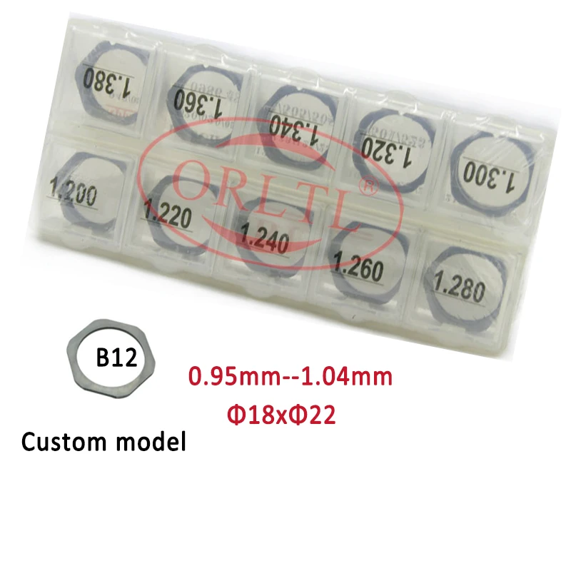 

ORLTL 50 шт. прокладки B12, размер 0,95-1,04 мм, топливные прокладки для форсунки с общей топливной магистралью для B0SCH 0445120
