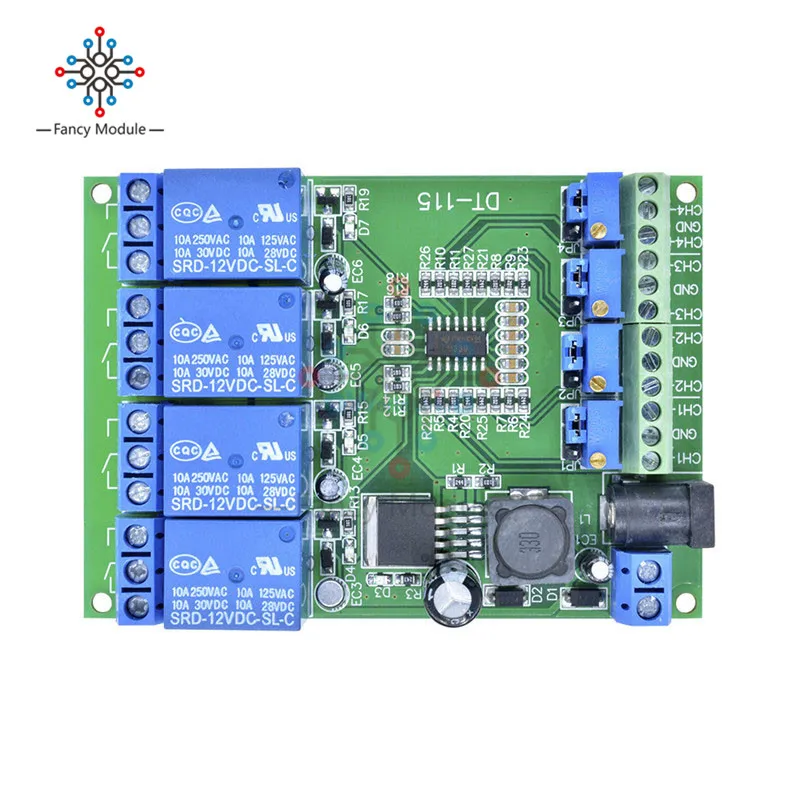 LM393 Voltage Comparator Relay Module 1/2/4CH with 5V/12V/24V Volt Comparison Board for Automotive Circuit Modification Circuit