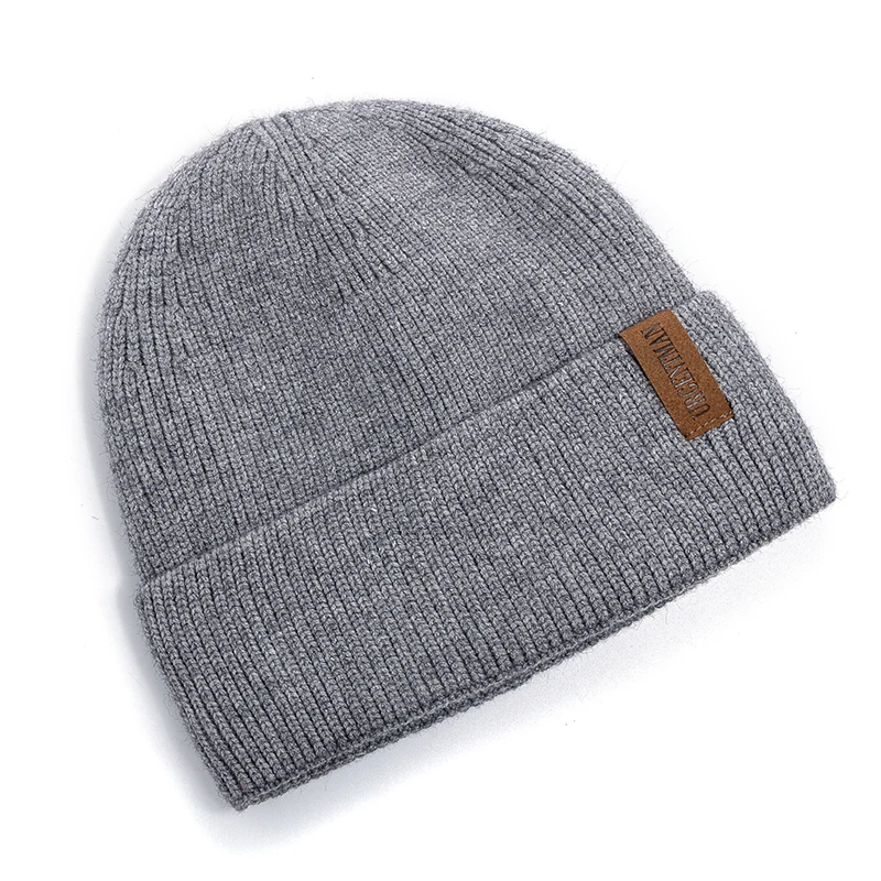 New Unisex Winter Hat Add Fleece Warm Cap Stylish Soft Beanie Hat For Men Women Outdoor Thicken Ski Sports Knitted Hat