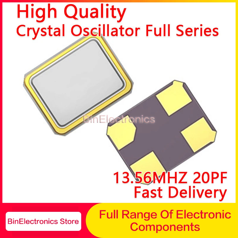 10PCS/Lot Quartz Resonator 13.56MHZ Crystal Oscillator Kit YSX321SL 4P Quartz Resonator SMD 3225 Quartz Generator 20PF 10PPM