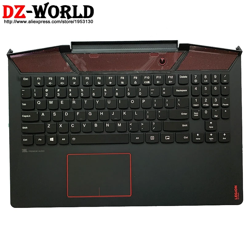 

US English Backlit Keyboard with Shell C Cover Palmrest Upper Case and Touchpad for Lenovo Legion Y720-15IKB Laptop 5CB0N67272