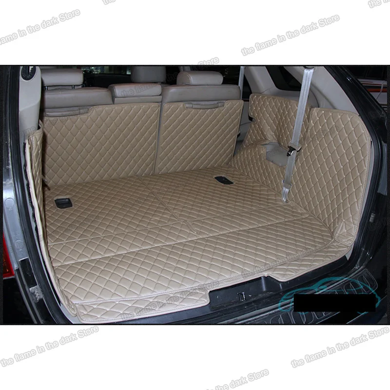 

for hyundai veracruz leather car trunk mat cargo liner 2006 2007 2008 2009 2011 2012 2013 2014 2015 ix55 rear boot carpet